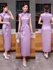 Elegant Retro Shanghai Cheongsam: High-End New Chinese Style Long Dress