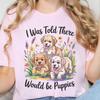 Cute Puppy-Themed Unisex Garment-Dyed T-Shirt - Perfect for Dog Lovers, Pet Owners, Birthday Gifts, Puppy Themed Parties, Animal Lovers