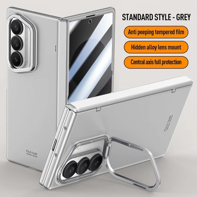 For Samsung Galaxy Z Fold 8Ultra With Privacy Tempered Glass Film Full Protect Ultrathin Case Spring Hinge Camera Holder Cover