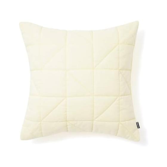 Francfranc Geometric Quilt Cushion Cover 45cm x 45cm Light Yellow (040)