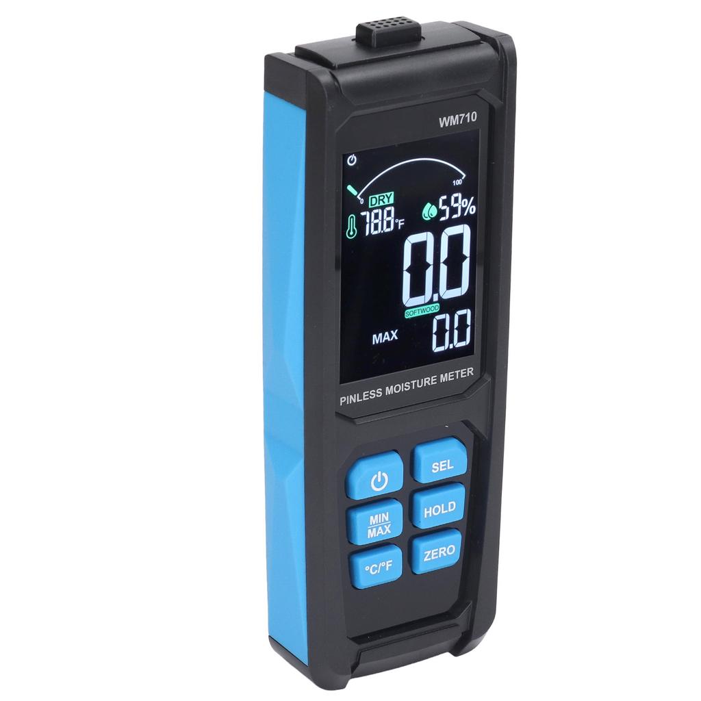Pinless Moisture Meter Digital Wood Moisture Detector Wall Humidity Sensor for Building Materials