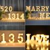 Confession & Proposal Letter and Number Lights for Birthday Decorations