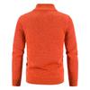 Cardigan de toamnă/iarnă pentru bărbați mărime plus, din catifea îngroșată, cu guler înalt - Palton cu croială slim.