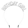 European & American Rhinestone Birthday Girl Headband: Alloy Party Gift