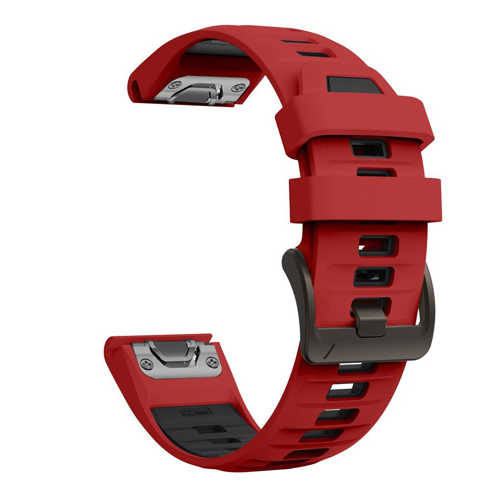 22mm 26mm Watch Strap Two-Tone Silicone For Garmin Fenix 8 Pro 8 7X 7Pro 6/Enduro 3/Instinct 2X/Tactix 8 Smartwatch Watch bands