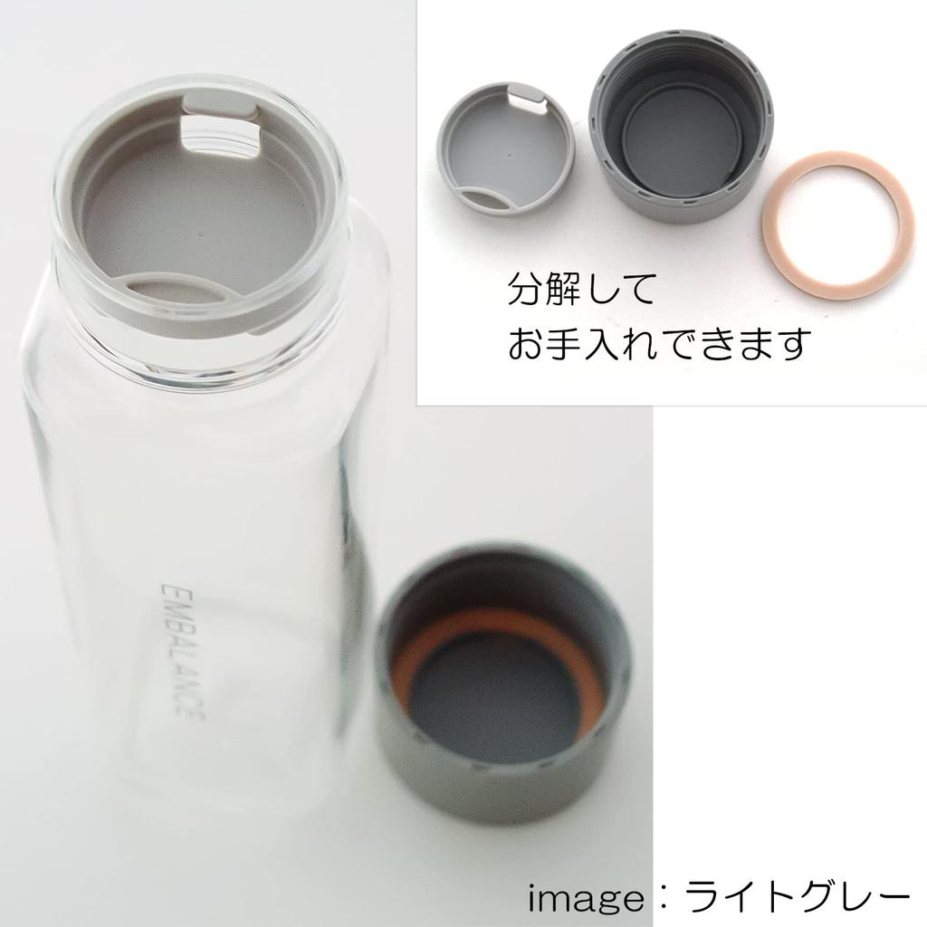 Wilmax EMBALANCE Drink Bottle, 400ml, Pastel Pink [EMBALANCE MY BOTTLE] T22225, Made in Japan