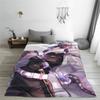 Demon Slayer Kochou Shinobu Manta Franela Verano Kimetsu No Yaiba Kamado Nezuko Manta Suave para Cama Sofá Edredón