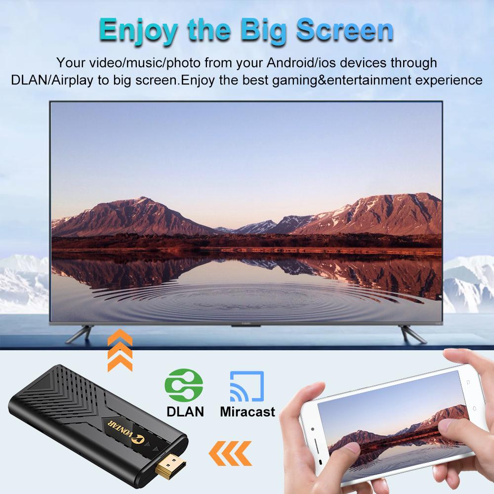 VONTAR DQ05 TV Stick Androidtv 13 Rockchip RK3528 Soporta Video 8K Wifi6 BT5.0 Dongle TV