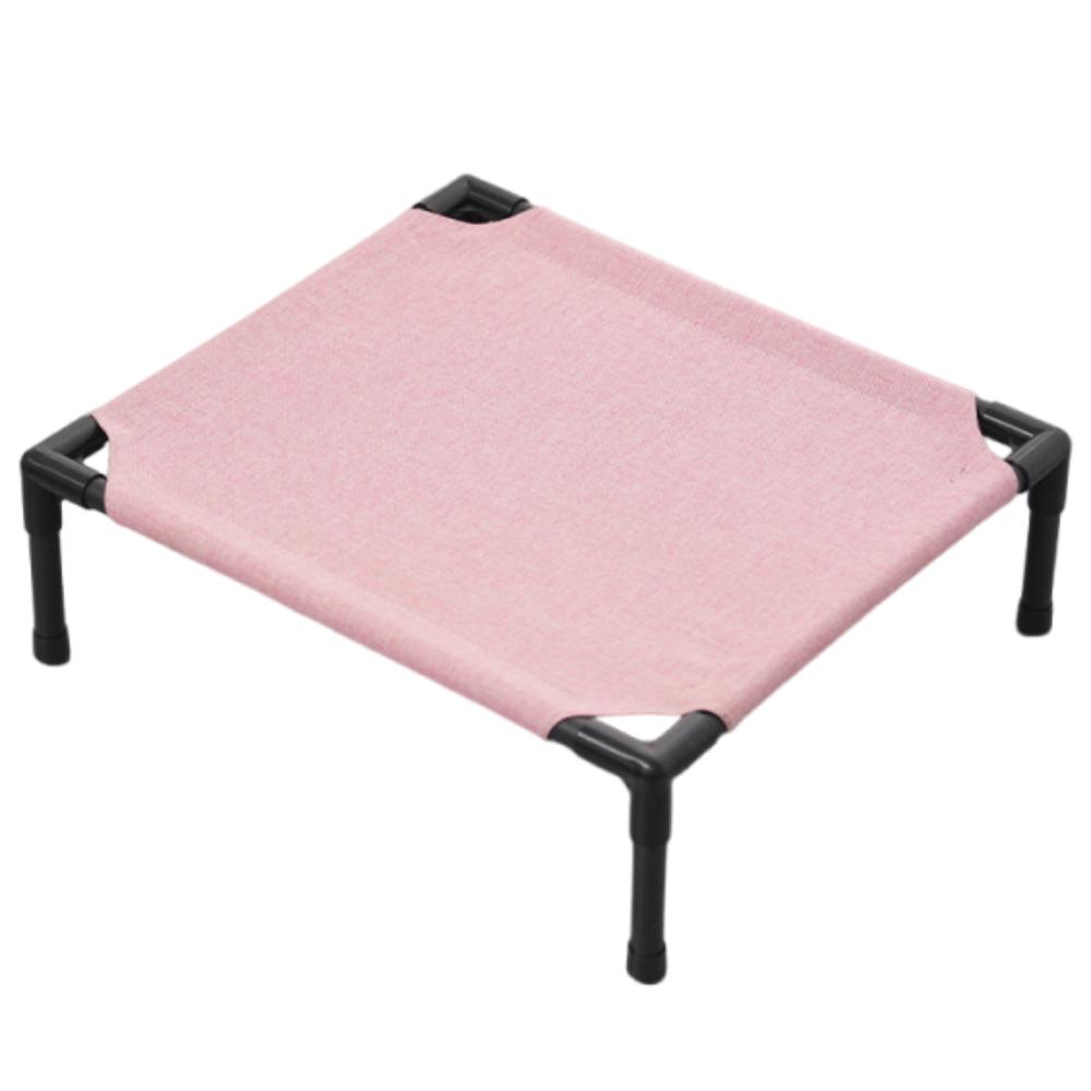 Comfortable Cat Elevated Bed Detachable Cat Sofa Bed Cat Lounger Cat Sleeping Bed  Travel Portable 35x40x12cm-Pink
