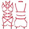 Women's Cropped Punk Harness Belt Stretch Stretch Gothic Garter Rave Sex Lingerie