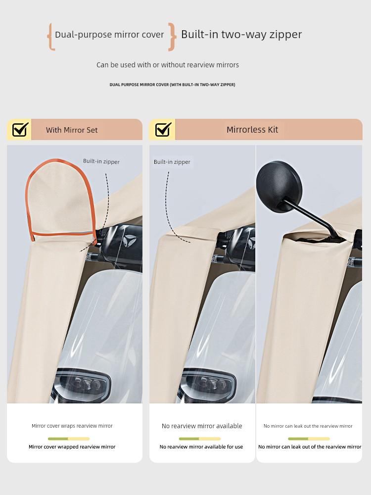Oxford Cloth Electric Scooter Raincoat for Women, Long Full-Body Rain Poncho, Thickened and Enlarged to Cover the Feet, Specifically for Riding in