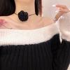 Flower Collar Necklace Jewelry Punk Choker Collar Necklace for Women Girl Teen