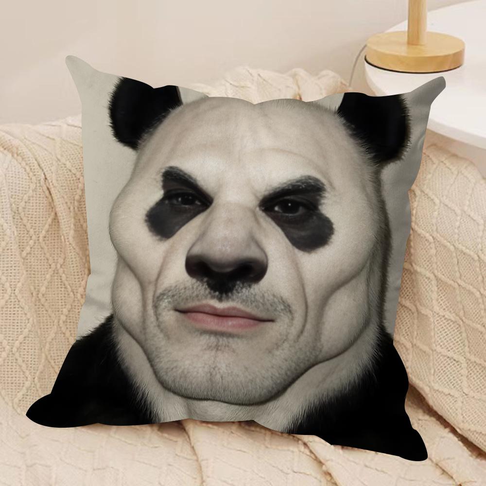 Abstract Ugly animal Funny cute Cushion Cover Silky Short Plush Invisible Zipper Dustproof Sofa Pillow Case for Home Decor 30x30cm