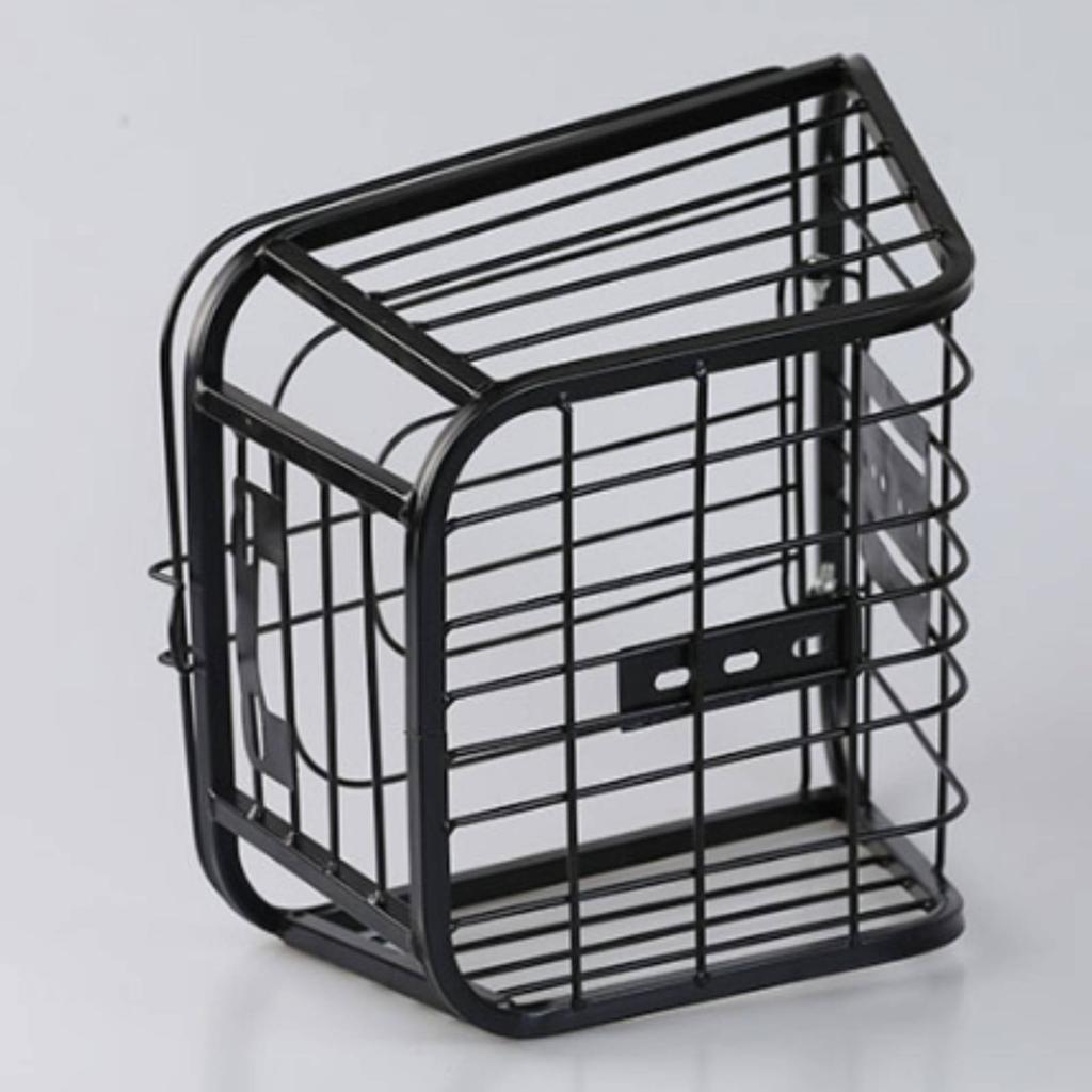 Folding Rear Bike Basket Foldable Mountain Bike Rear Basket Cycling Gear Large Capacity Rust-Resistant For Shopping