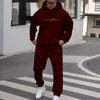 Unisex Zimní Tištěná - Podšitá Mikina a Tepláky Sada Volný Střih Sladěná Pár Tracksuit pro Volný Čas