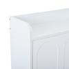 2-Piece Set Shoe Cabinet Shoe Rack, with 12 Compartments, Can Be Placed In Hallways, Doors, Living Rooms and Offices, MDF, White