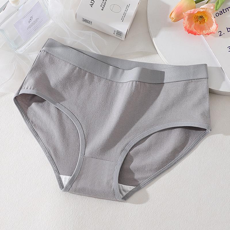 

Женские трусы-слипы из чистого хлопка со средней посадкой, антибактериальные, дышащие XL【60-70 kg】