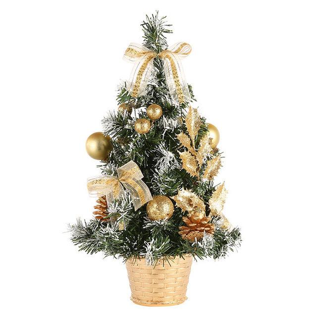Mini Christmas Tree Decor 20CM Artificial Small Xmas Tree Desktop Christmas Decoration Home Holiday Gift