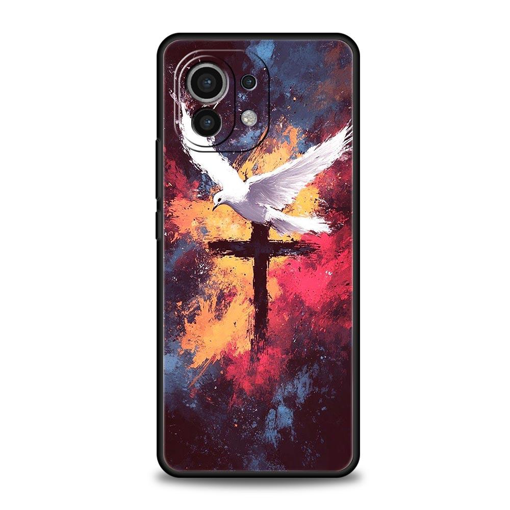 Cross Pattern Element Design Phone Case Cover for Xiaomi Mi 17 15 14 13 12 11 Ultra 15T 14T 13T 12T 11T Pro Lite Soft TPU Shell