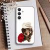 Goofy Dogs Big eyes Phone Case For Samsung Galaxy A73,21,22,32,71,53,52,51,80,5G Soft Black Cover