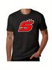 1 Zarco 5 Men's Graphic T-Shirt - Black with Red and Yellow Crown Print