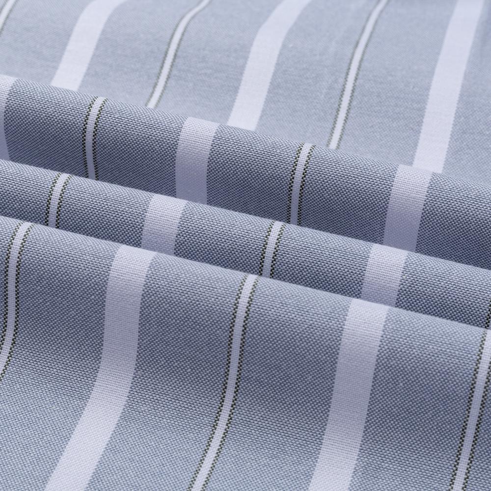 Men's Striped / Solid Short Sleeve Oxford Cotton Button Down Shirt, Summer Casual Comfort Lightweight Breathable with Chest Pocket