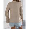 Spring Autumn Casual Lace Up Knitted Cardigan Sweater Women Fashion Clothes Hollow Long Sleeve Knitted Top Sunscreen Shirt