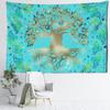 Light Green Life Tree Tapestry Wall Hanging Bohemian Psychedelic Witchcraft Mysterious Living Room Dormitory Home Decor