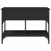 Coffee Table Black 70 x 50 x 50 cm Wood Based Material and Metal