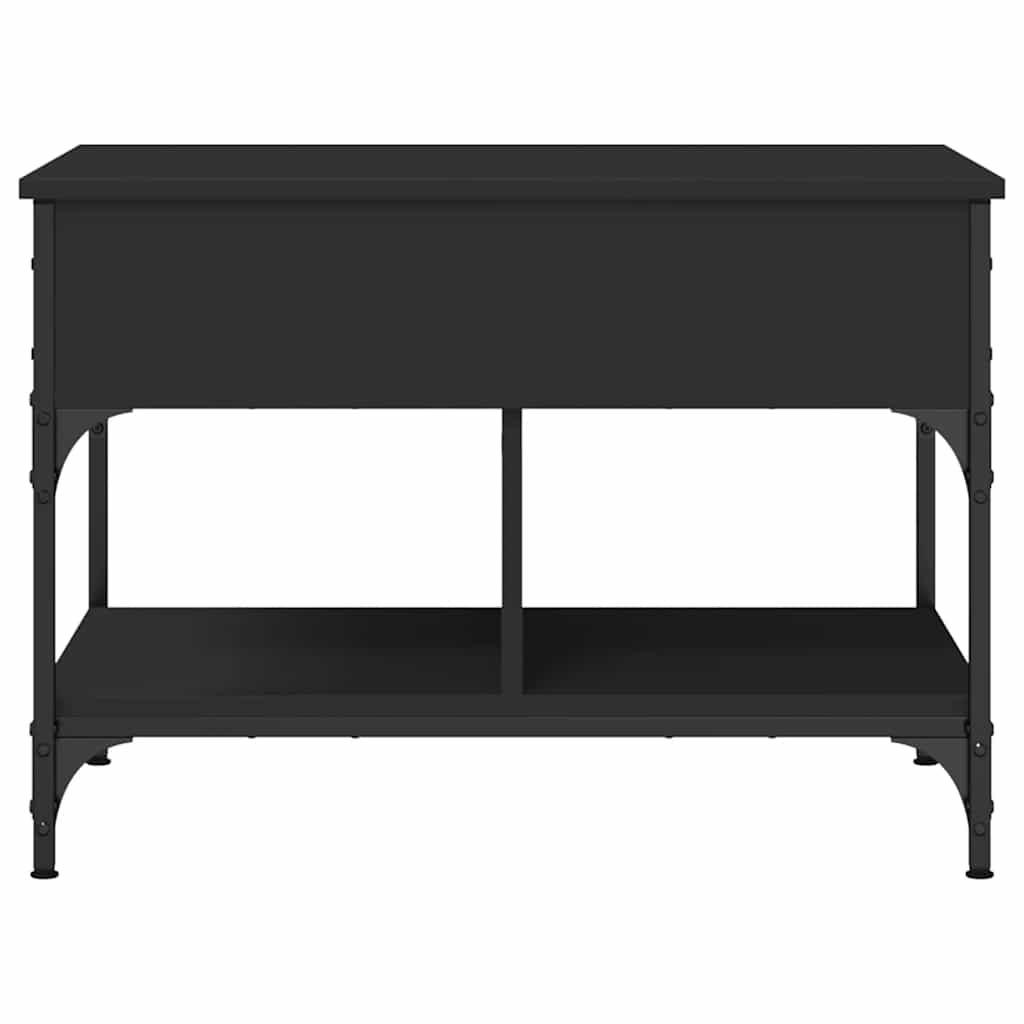 Coffee Table Black 70 x 50 x 50 cm Wood Based Material and Metal