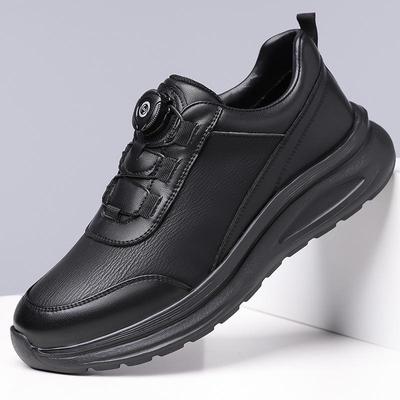 2025 Men's Autumn/Winter Sporty Casual Leather Running Shoes - Korean Trend