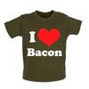 I Love Bacon - Baby Kids Boys Girls Unisex T-Shirt / Babygrow - Food Breakfast Funny Hungry Meat