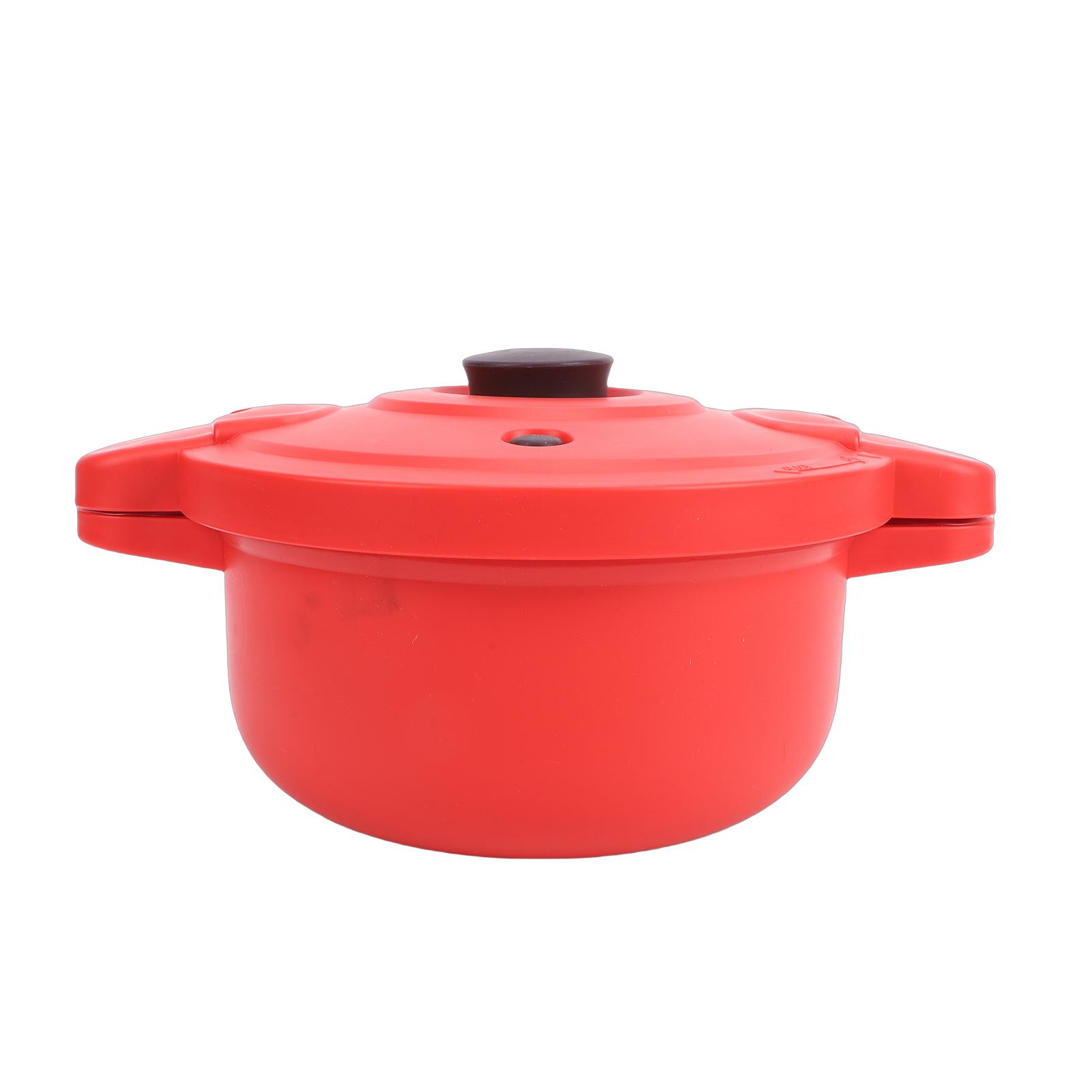 Autocuiseur Micro-ondes, Grande Capacité de 2,3 L pour Cuire Divers Aliments, Couvercle Scellé, Sûr pour le Micro-ondes et l'Utilisation (-10 degrés C à 140 degrés