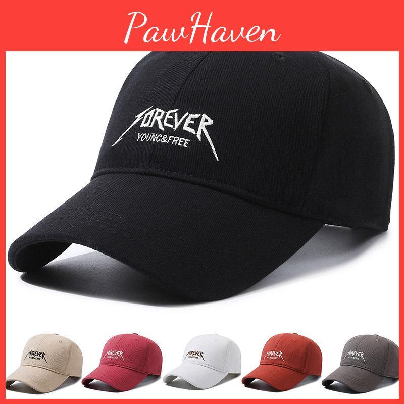 Foreve Embroidery Letters Cap Women Sunscreen Soft Top Outdoor Sports Running