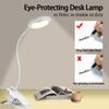 3 Level Brightness Clip on Desk Lamp Portable LED Reading Night Light Rechargeable Desk Light Dimmable Study Book Light Lamp