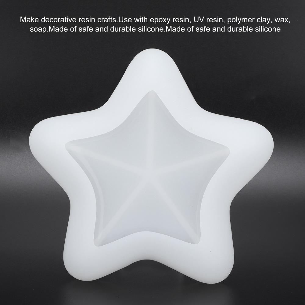 White Seastar Marine Series 15.5cm Box Mould Silicone Resin Mould  Decorative Ornament