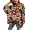XY-LK01-Pullover hollow blouse 3D printed sweater spring and summer new