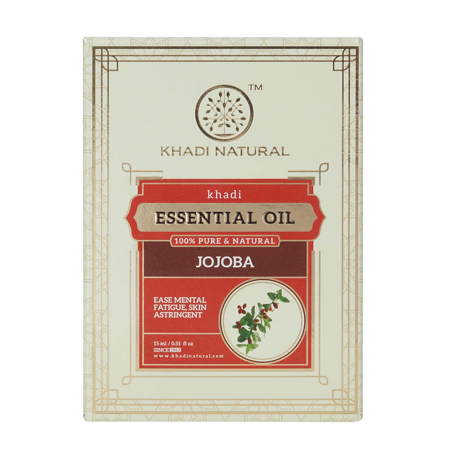

Khadi Natural Jojoba Essential Oil 10 Ml Pure Multipurpose Skin And Hair Moisturizing Care Pack Of 1
