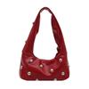 Internet celebrity armpit bag ladies 2025 new Korean version of fashion niche shoulder bag personalized rivets hand carry dumpling bag pu