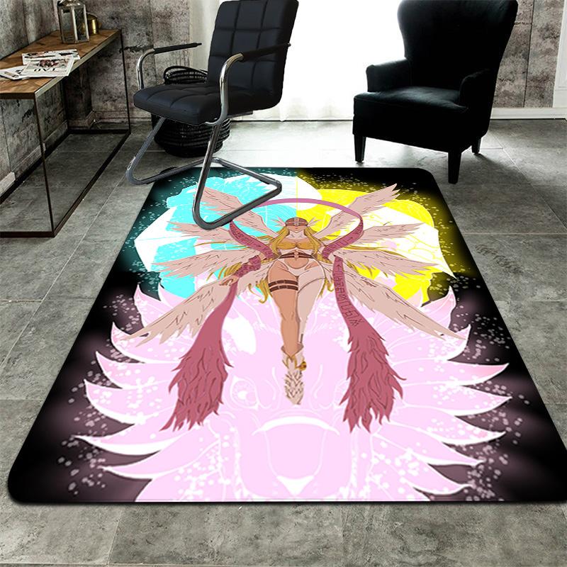 Ophanimon Rug Floor Mat for Living Room or Bedroom Soft and Comfortable Carpet a Gift for Birthday and Holiday.