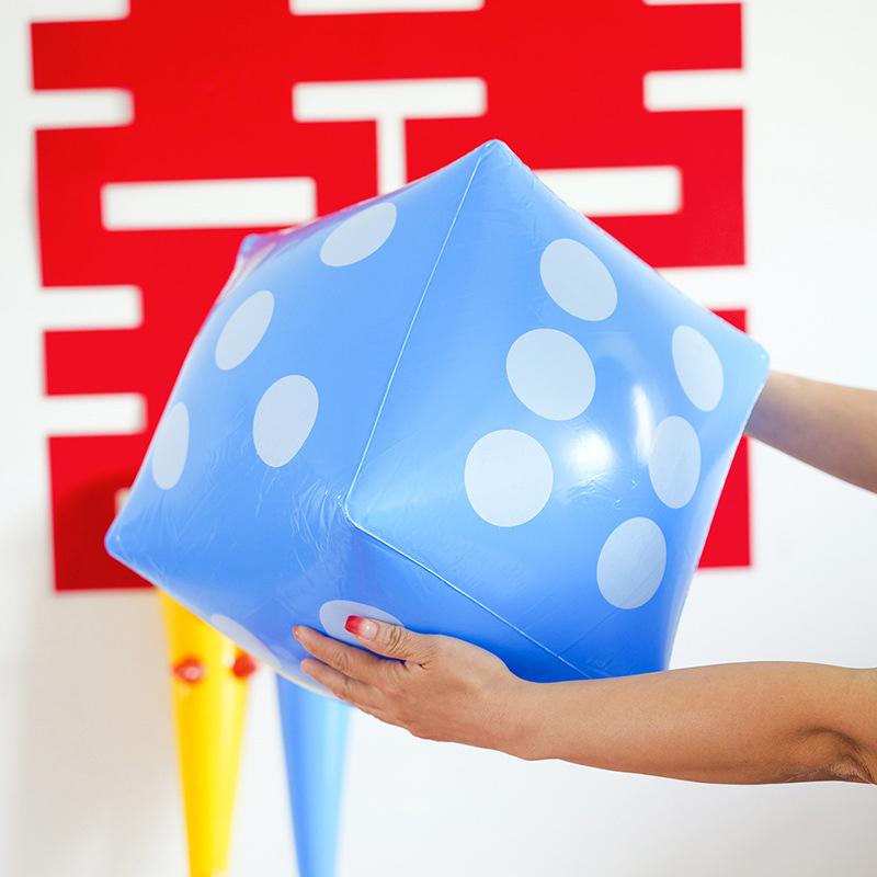Jumbo Pvc Inflatable Dice 28*28Cm Playground Carniva Fun Party Supplies Outdoor Entertainment Board Games For Kids Adults