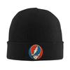 Berretto Lavorato a Maglia Teschio Grateful Dead Blu e Rosso Berretti Kpop Caldo Morbido Unisex Cappelli da Donna Primavera Grafica Cappellini Retro Regalo