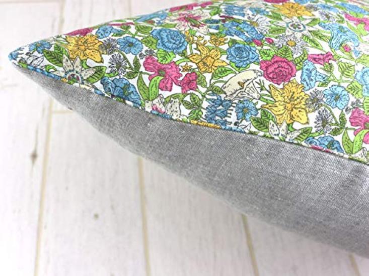 FLORET LONDON Cushion Cover Green [LIBERTY PRINT] 45x45cm, Phyllis,
