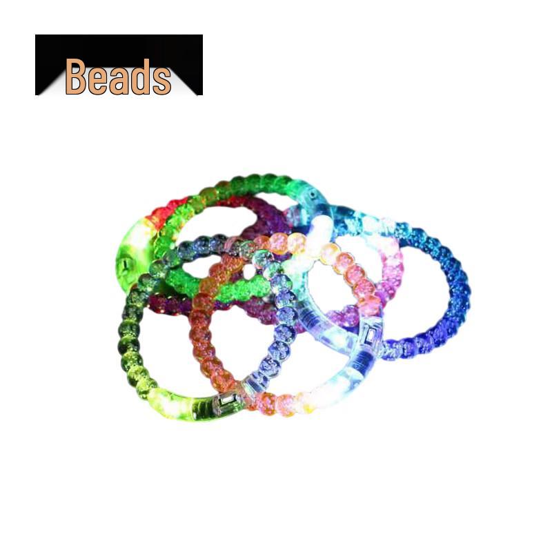 Mixed Color LED Luminous Acrylic Bracelets - 50 Pack
