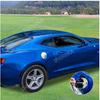 SHINEKA Car Exterior Gas Oil Fuel Tank Cap Decoration Cover Trim for Chevrolet Camaro 2017 2018 2019 2020 2021 2022 Accessories