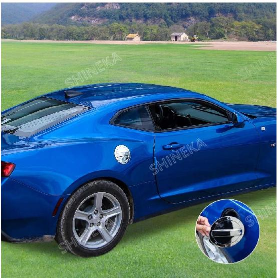 SHINEKA Car Exterior Gas Oil Fuel Tank Cap Decoration Cover Trim for Chevrolet Camaro 2017 2018 2019 2020 2021 2022 Accessories