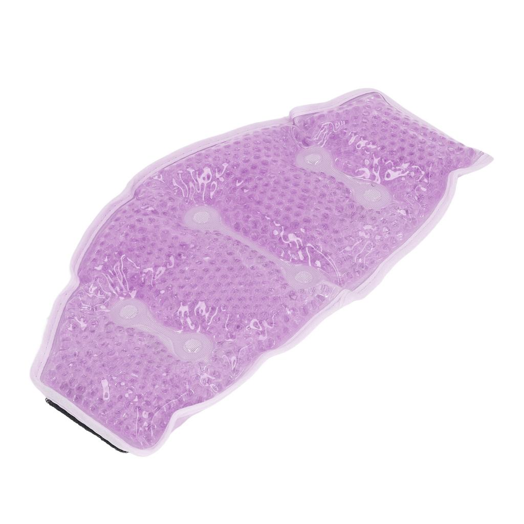 Gel Beads Ice Pack Ice Bag for Neck Adjustable Strap Reusable Hot Cold Pack with Soft Plush Backing