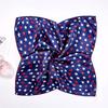 1 Peça Bandana Comissários de Bordo 50x50CM Moda Poliéster Elegante Lenços Quadrados Hijab Femininos