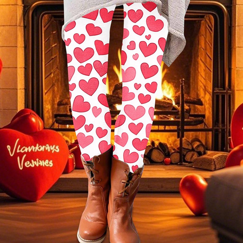 Spodnie damskie z nadrukiem, elastyczne, miękkie, bawełniane, legginsy, codzienne, domowe piżamy