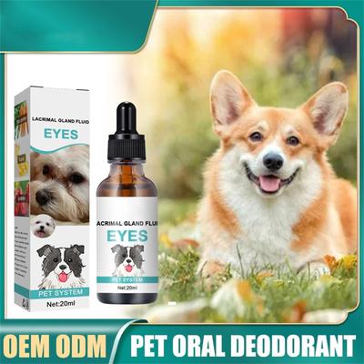 Le gocce per il lavaggio degli occhi degli animali domestici aiutano a prevenire gli occhi rossi, gli occhi secchi e le macchie di lacrime, sicure per cani e gatti, 20 ml